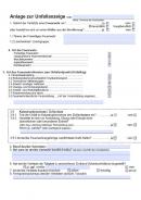 Anlage zur Unfallanzeige